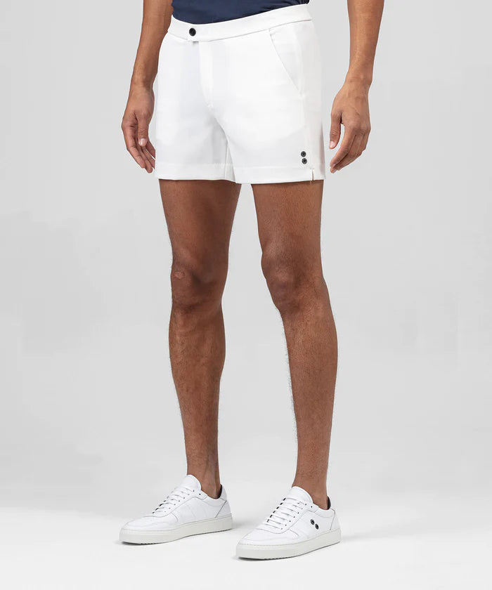 RON DORFF TENNIS SHORTS - OFF WHITE