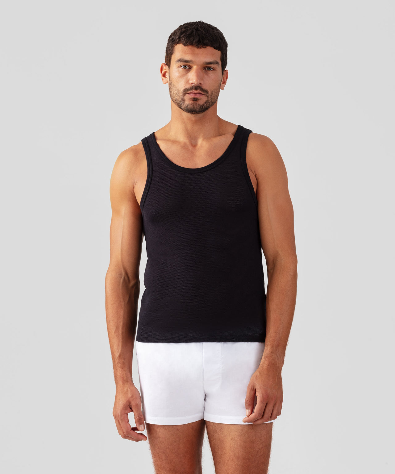 RON DORFF COTTON MESH TANK TOP - 2 COLORS