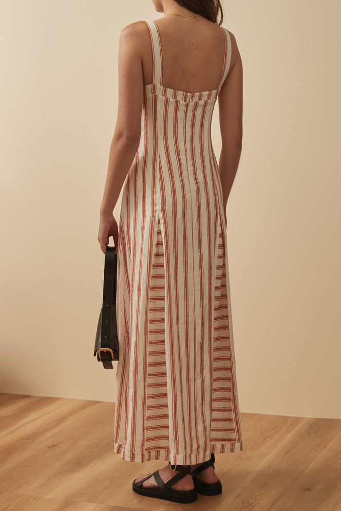 SANCIA THE DORIT DRESS - JEANE STRIPE