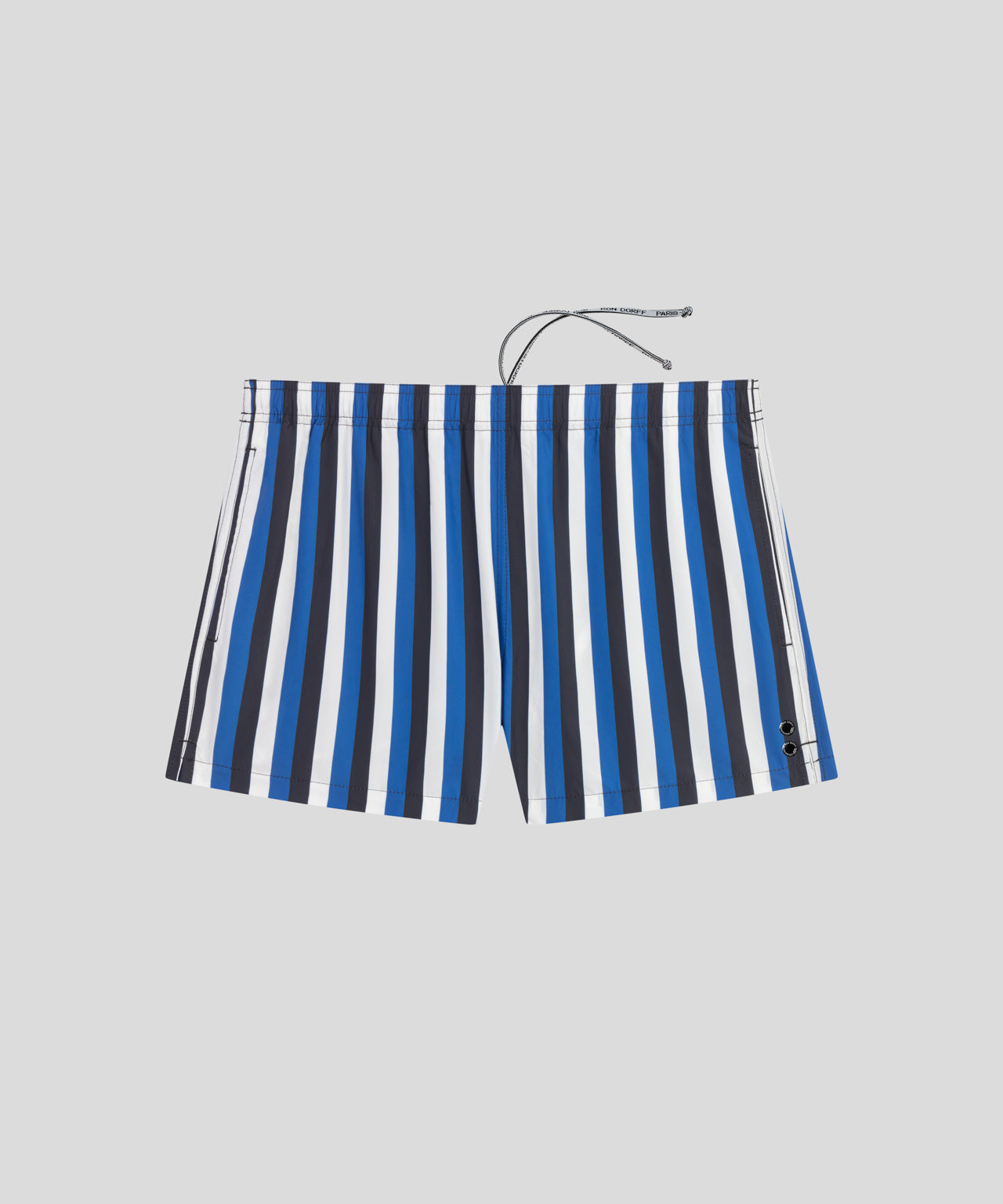 RON DORFF SWIM SHORTS TRICOLOR STRIPE - GREEK BLUE/NAVY/WHITE