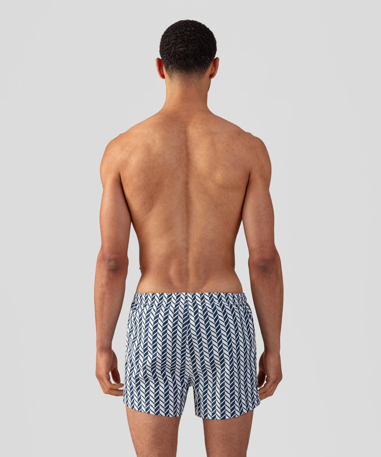 RON DORFF SWIM SHORTS W. NORDIC PATTERN - NAVY