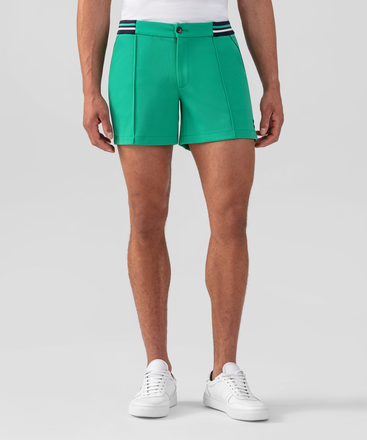 RON DORFF TENNIS SHORTS W. STRIPED WAIST - 2 COLORS