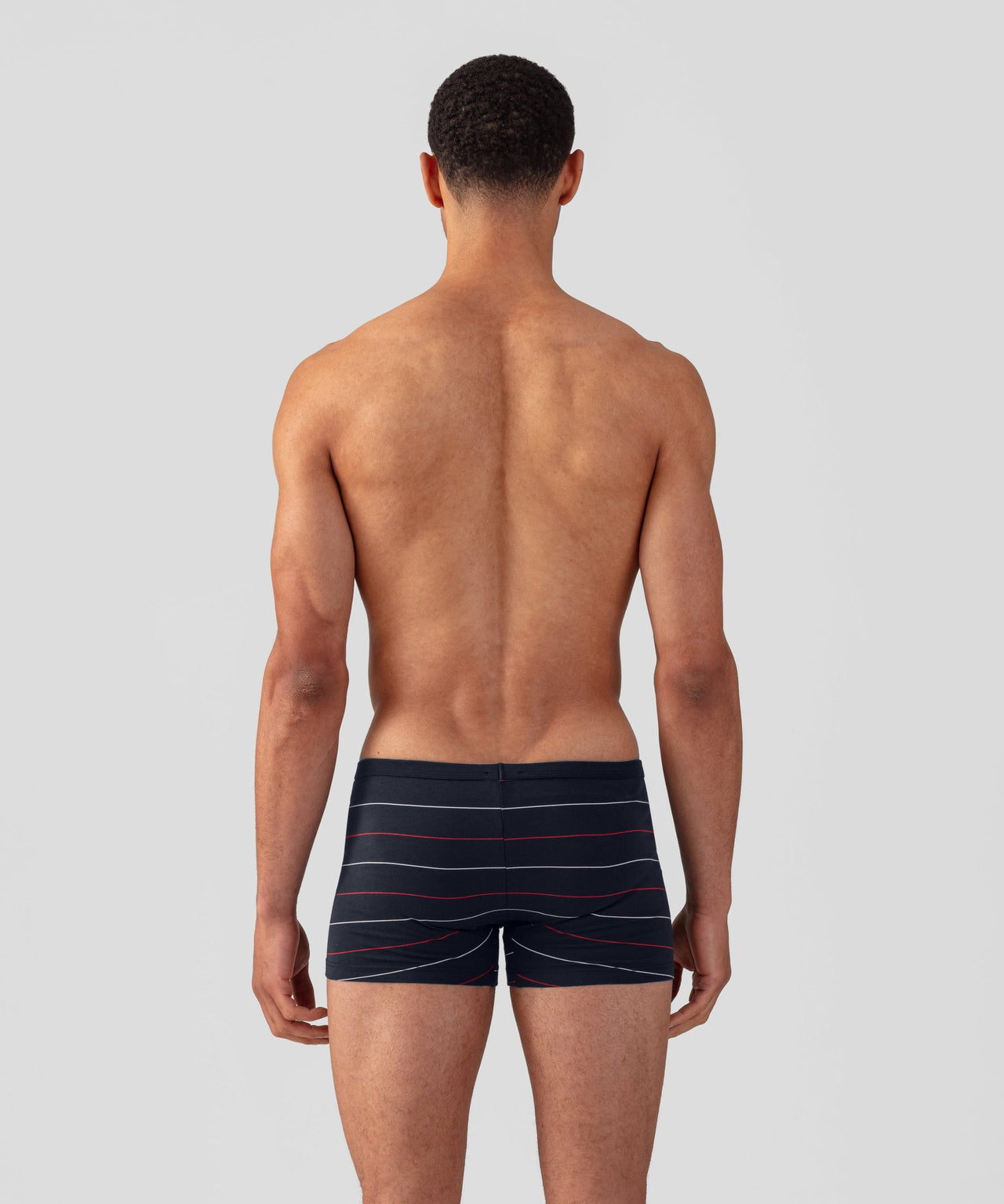 RON DORFF BOXER BRIEFS W. TENNIS STRIPES - NAVY