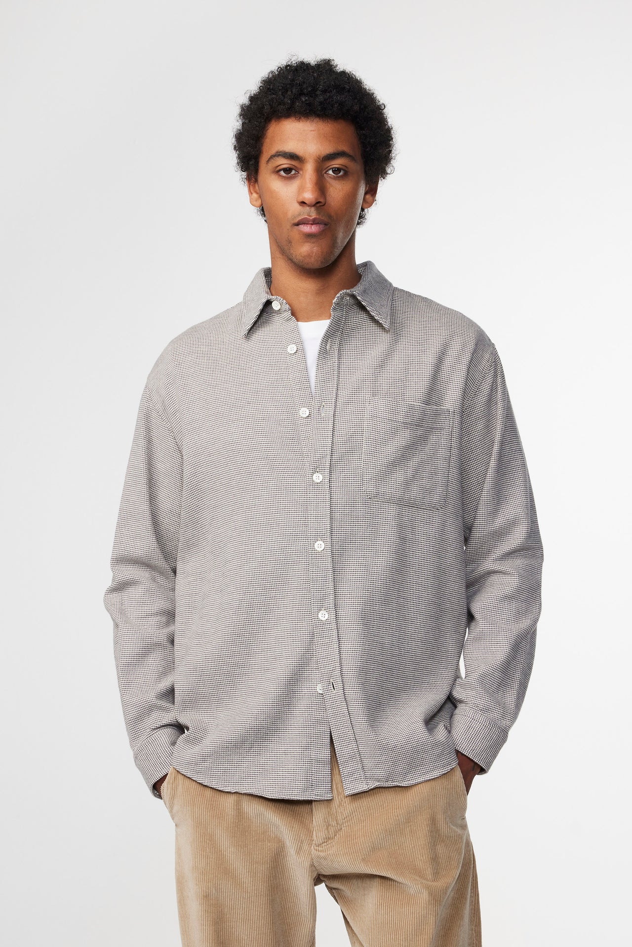 NN07 DEON 5270 COTTON SHIRT - SABLE CHECK