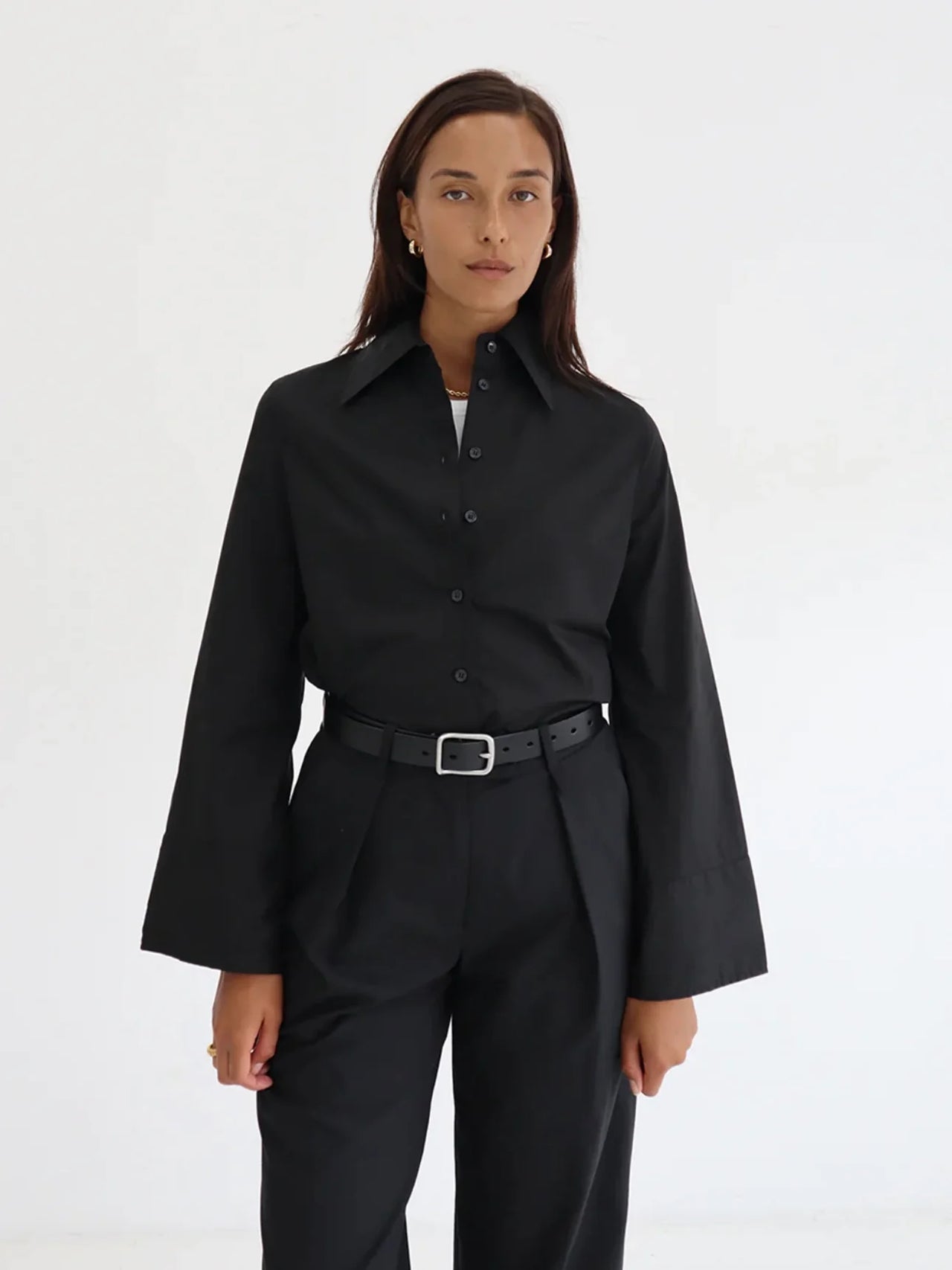 BLANCA FERN SHIRT - BLACK