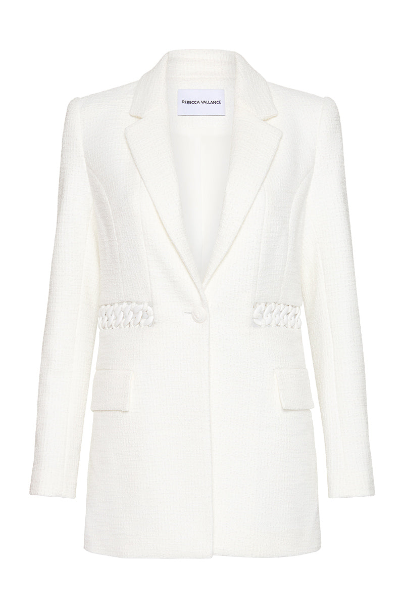 REBECCA VALLANCE CLAIRE BLAZER - IVORY