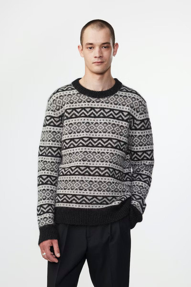 NN07 JASON 6527 SWEATER - ANTRACITE GREY MELANGE