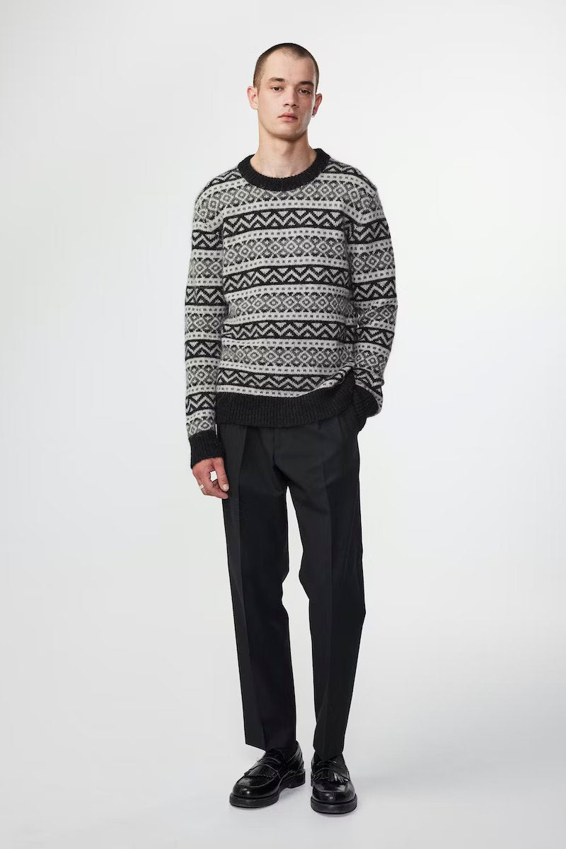 NN07 JASON 6527 SWEATER - ANTRACITE GREY MELANGE