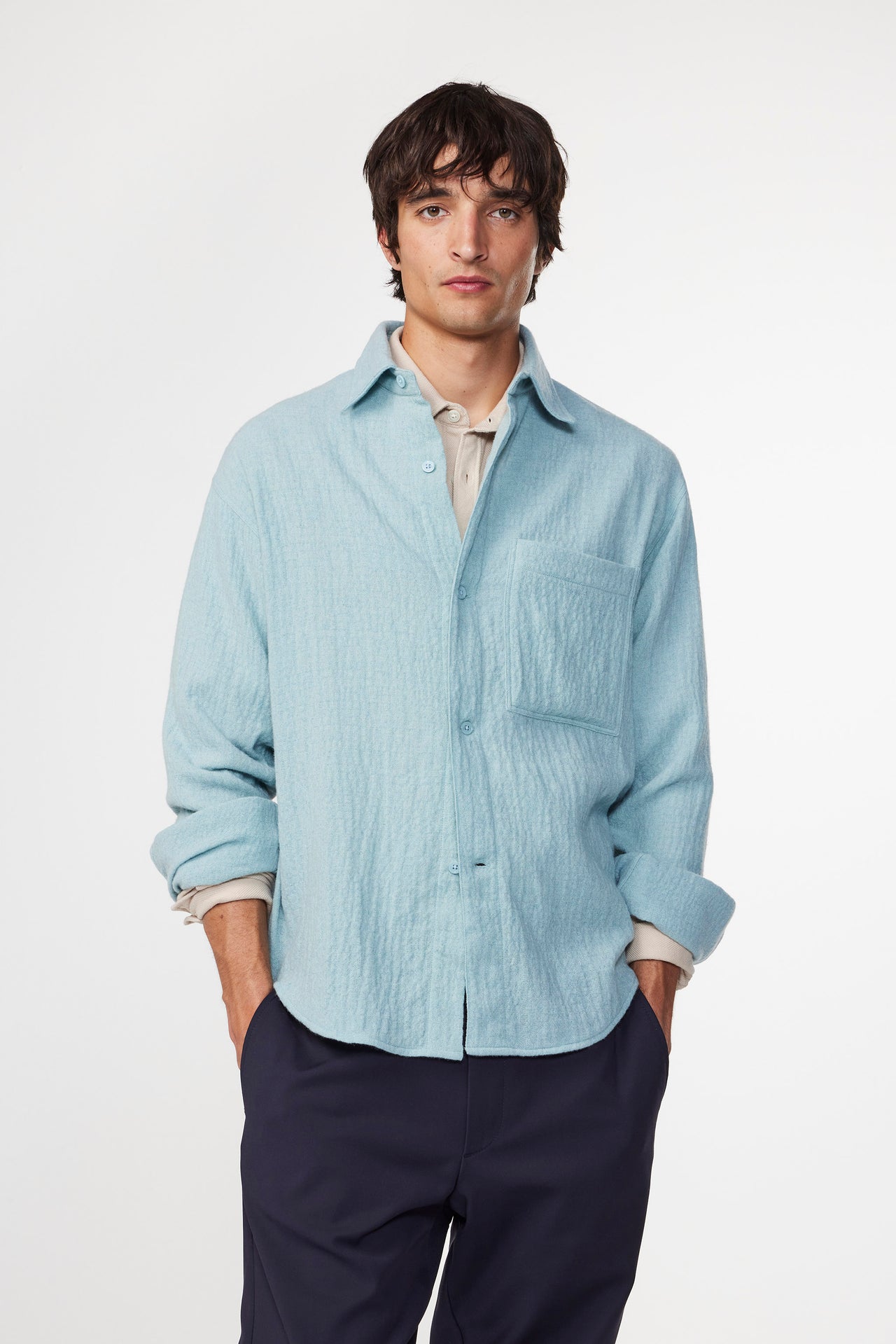 NN07 ADWIN 5366 WOOL BLEND OVERSHIRT - 2 COLORS