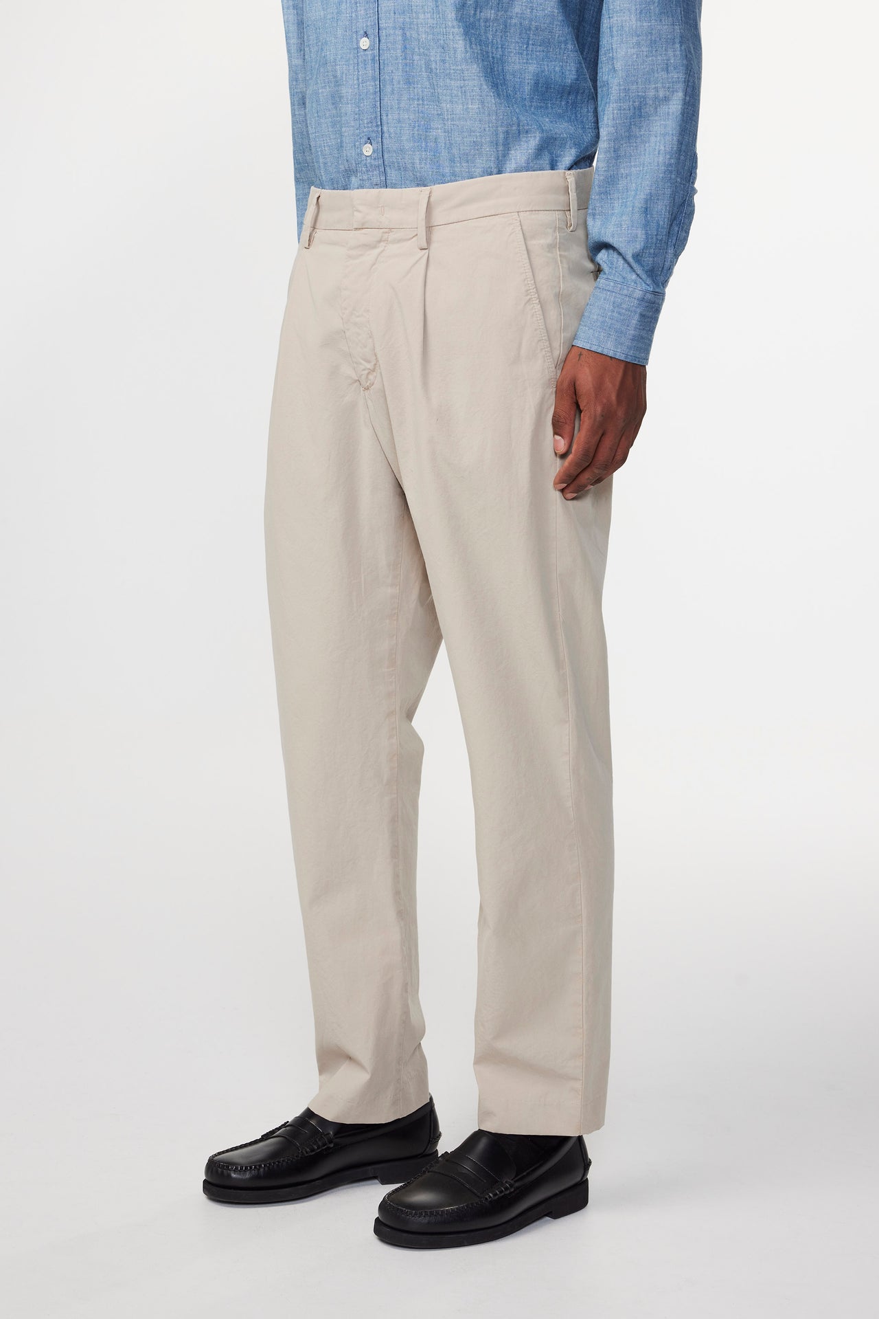 NN07 BILL 1080 TAPERED LEG TROUSER - KHAKI STONE