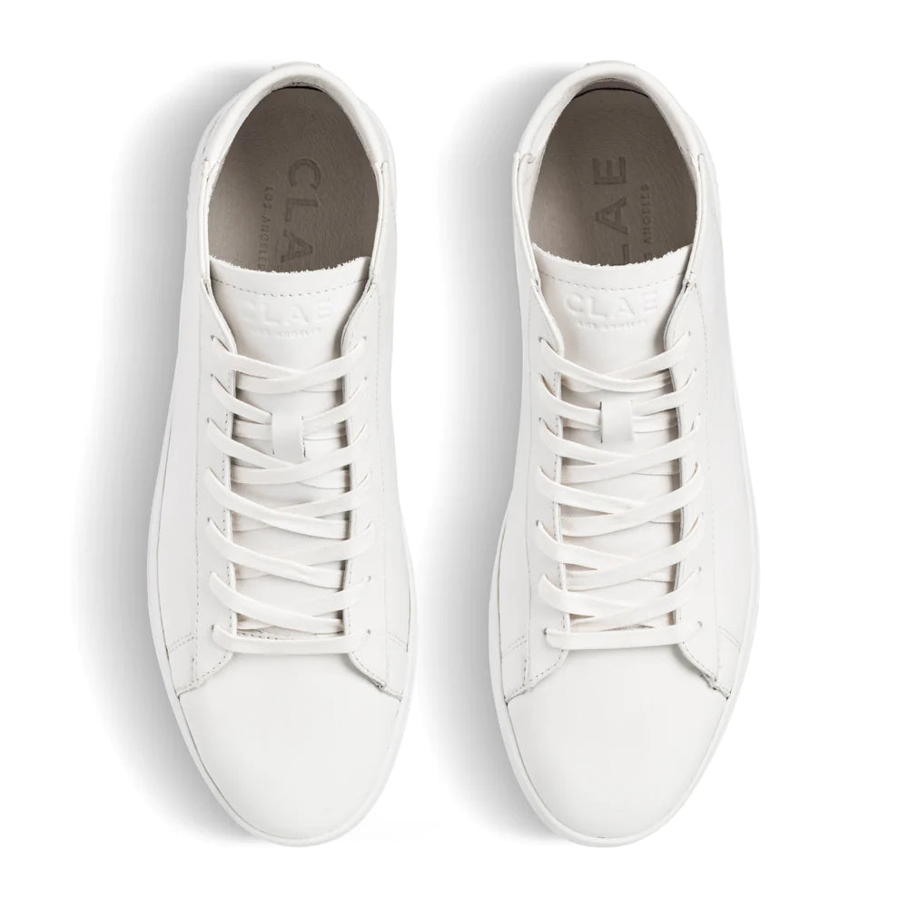 CLAE BRADLEY MID - TRIPLE WHITE LEATHER