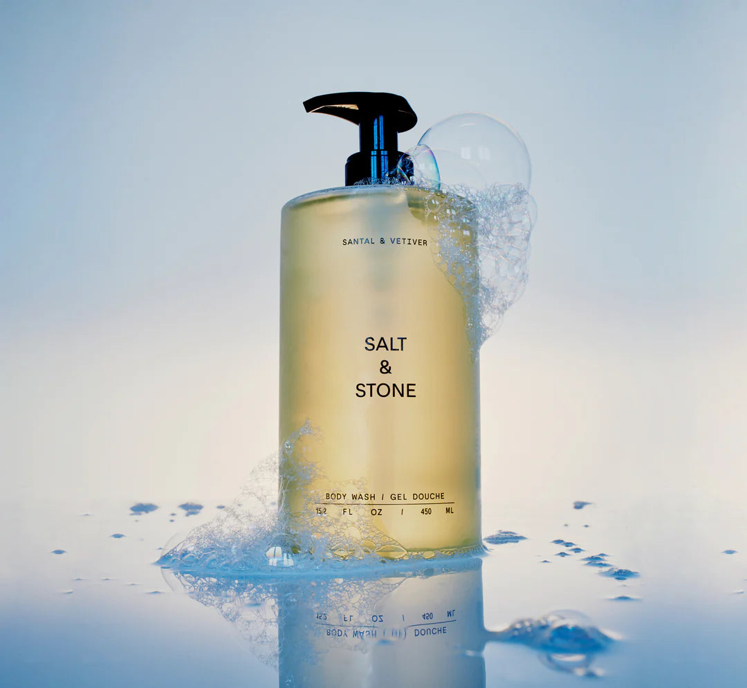 SALT AND STONE BODY WASH - SANTAL & VETIVER