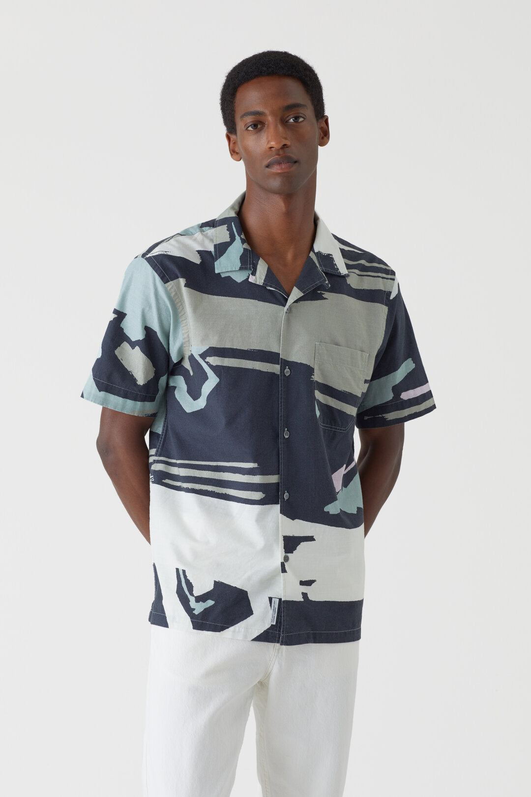 CLOSED MENS PRINTED SHIRT - 2 COLORS