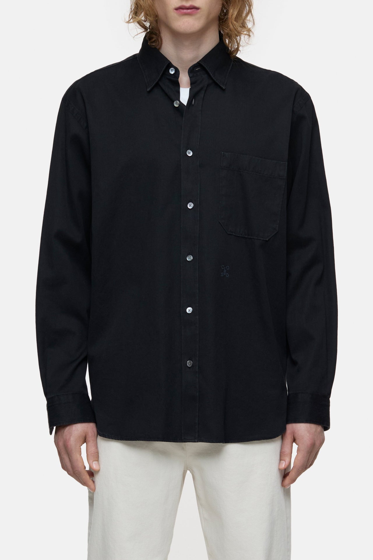 CLOSED MENS ARMY SHIRT - SHADOW BLUE