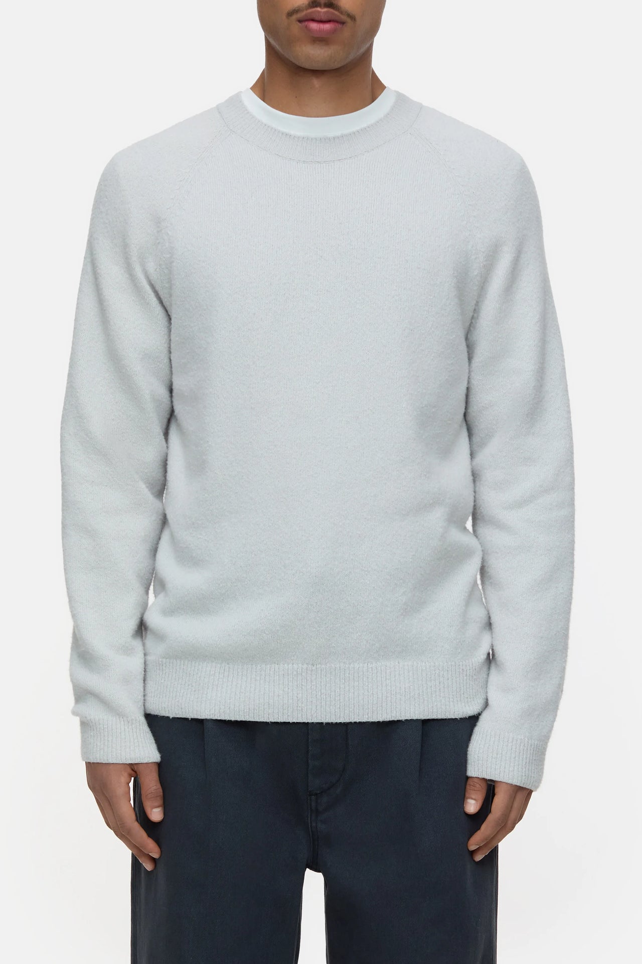 CLOSED MENS RAGLAN PULLOVER - OYSTER GREY