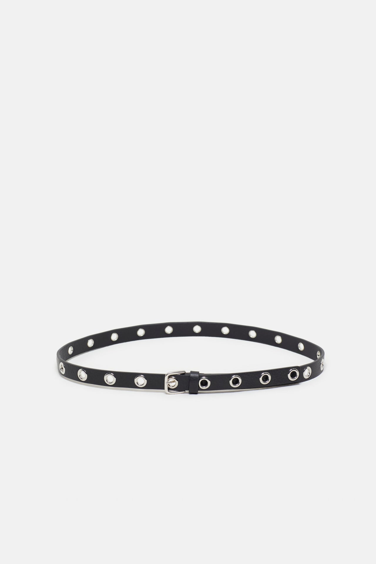 CLOSED WOMENS BELT WITH STUDS - BLACK