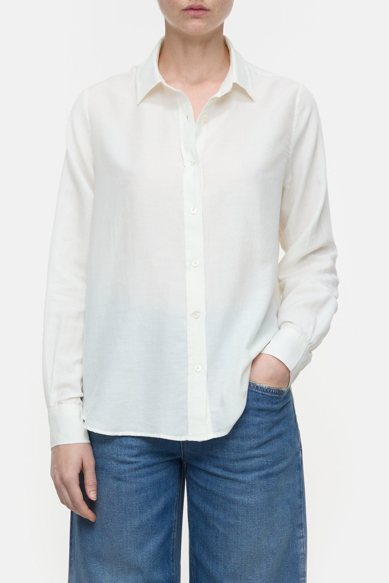 CLOSED WOMENS COTTON-CASHMERE BLEND BLOUSE - 2 COLORS