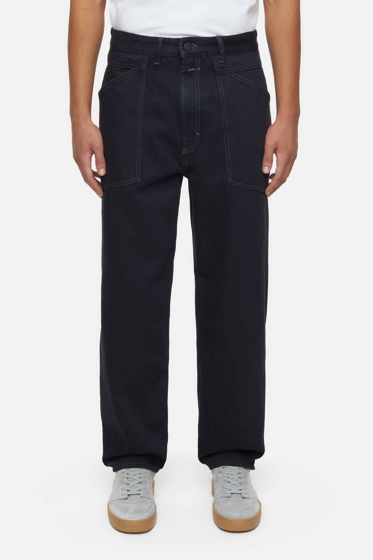 CLOSED MENS FATIGUE-X RELAXED DENIM - BLACK