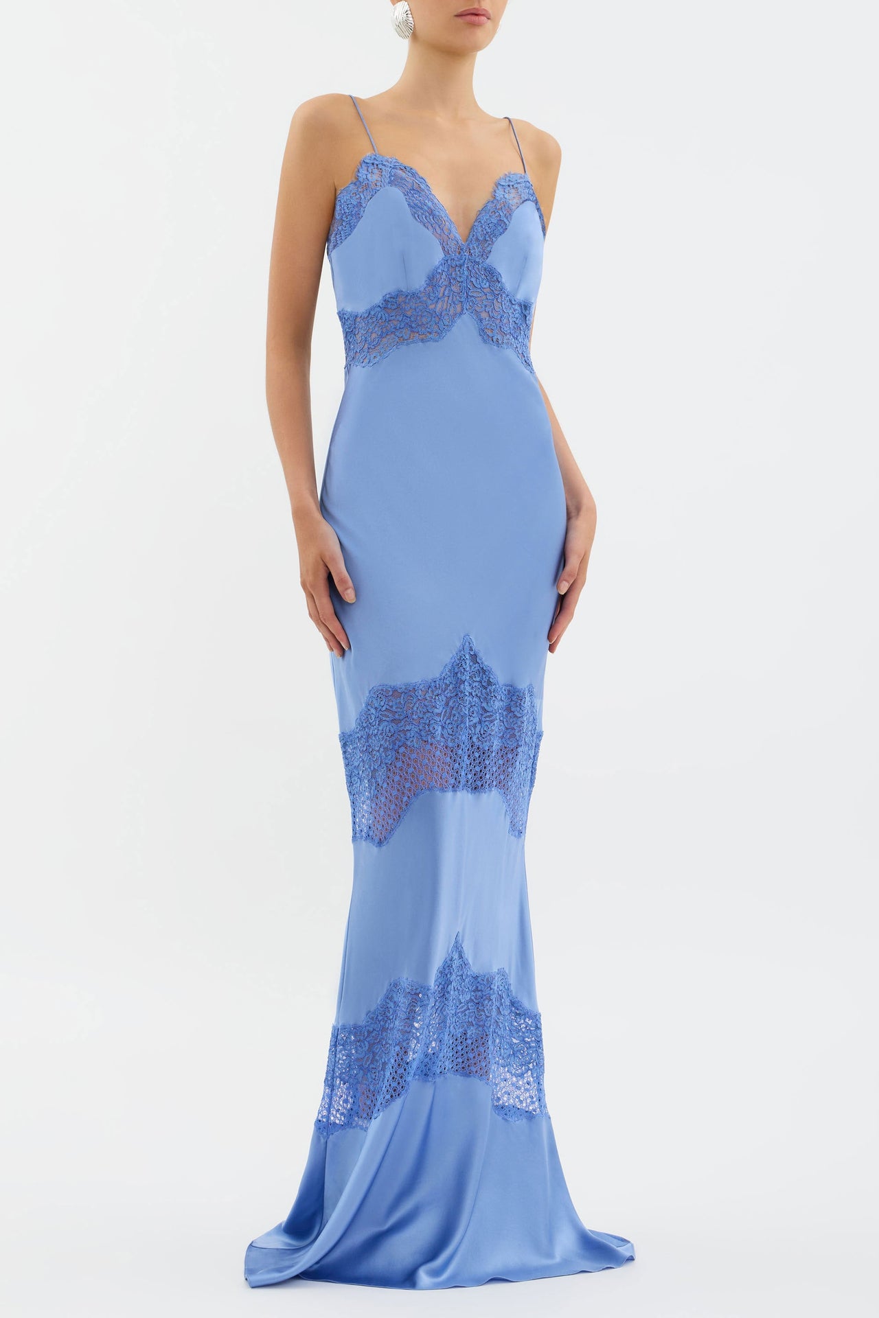 REBECCA VALLANCE LARISA MAXI DRESS - BLUE