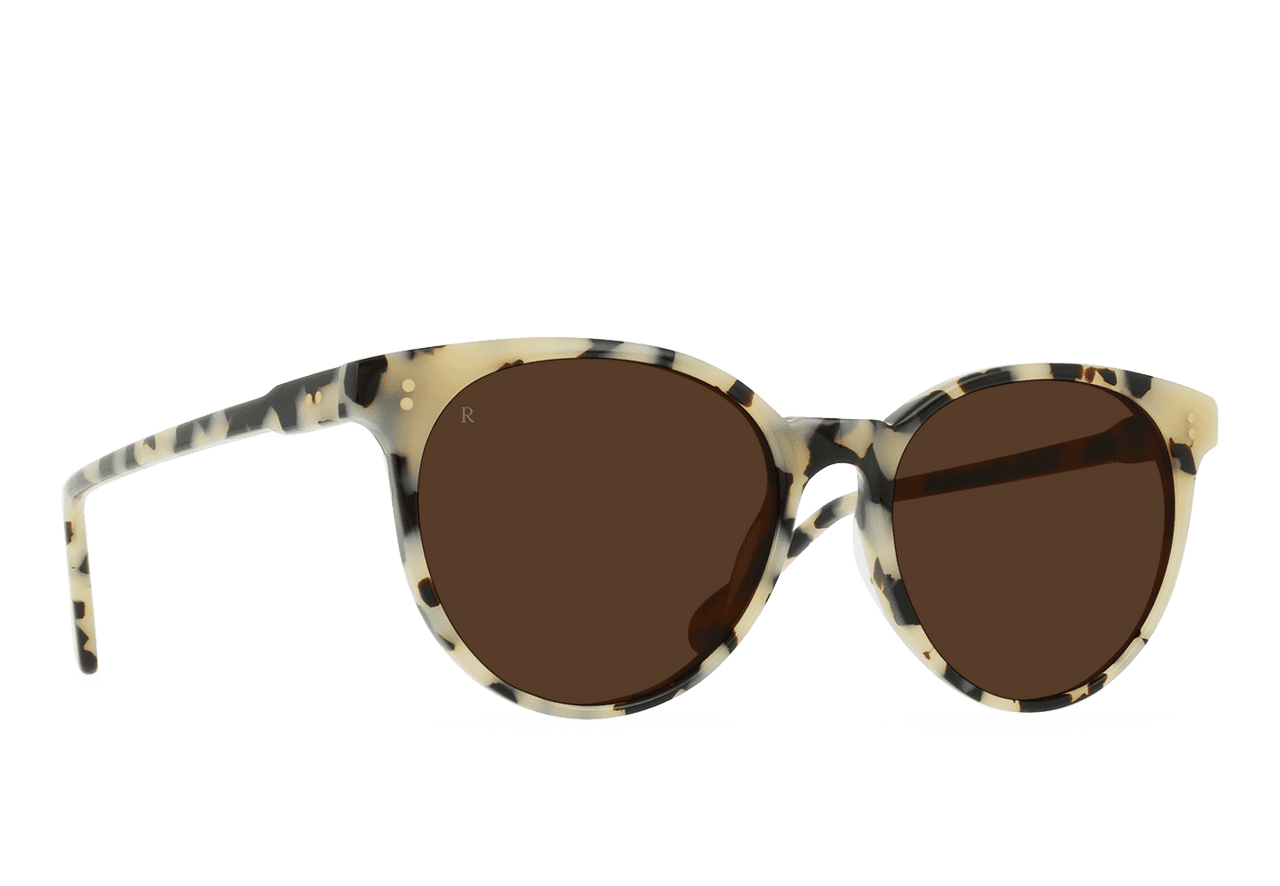 RAEN NORIE CAT-EYE SUNGLASSES - IVORY TORTOISE/CAROB