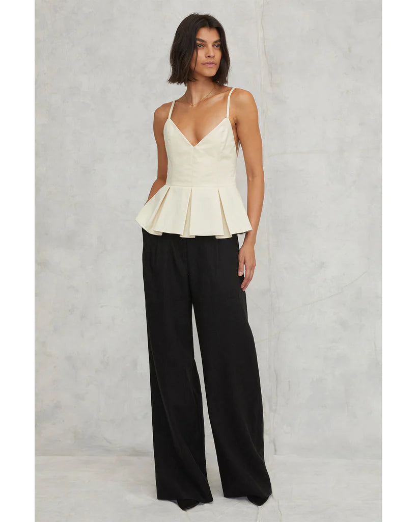 MARISSA WEBB SOLEA LINEN WIDE LEG TROUSER- 2 COLORS