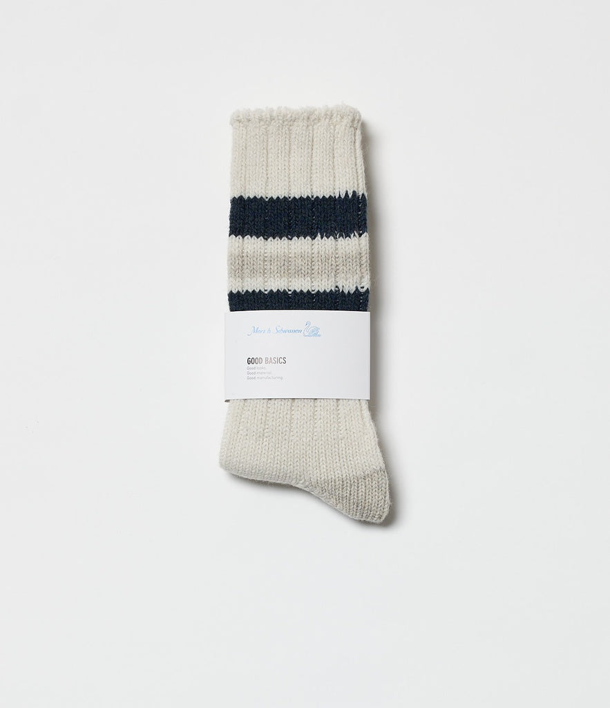 MERZ B. SCHWANEN RECYCLED WOOL SOCKS - 2 COLORS