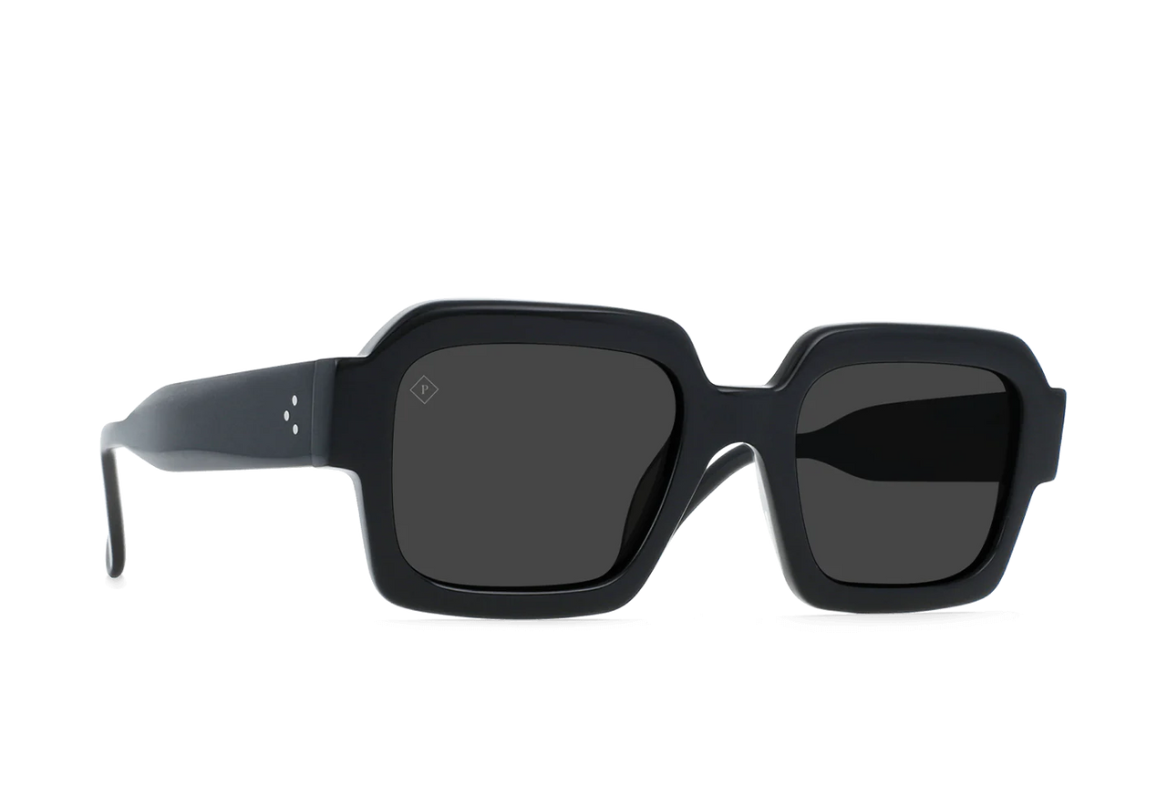 RAEN UNISEX MYSTIQ SUNGLASSES - RECYCLED BLACK / SMOKE POLARIZED