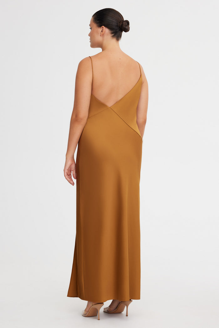 SIGNIFICANT OTHER ANNABEL BIAS DRESS - GOLD