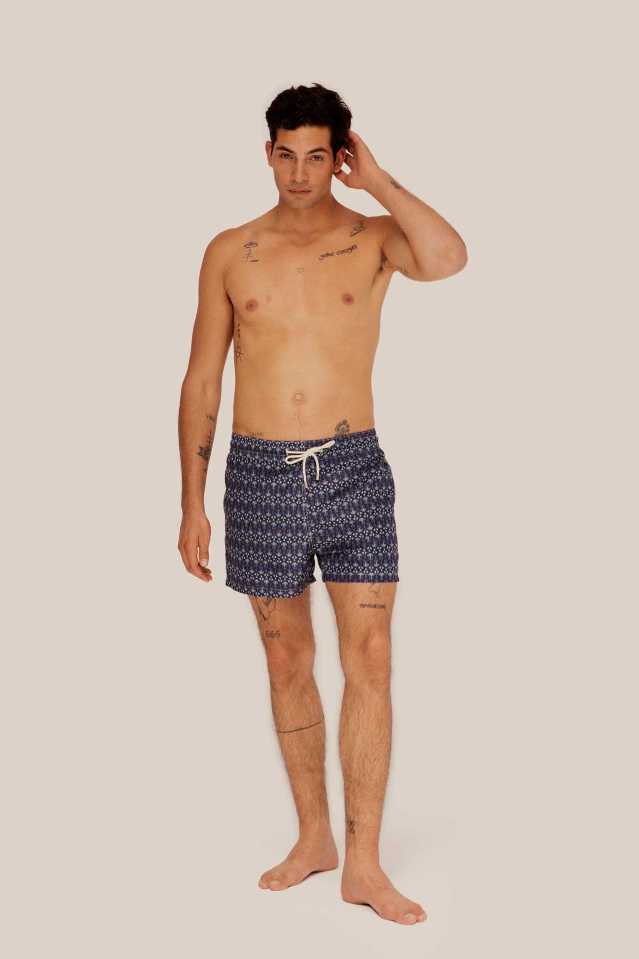 ARRELS BARCELONA CLASSIC SWIM SHORTS - BLUE LOTUS 21 x LOUIS BARTHÉLEMY