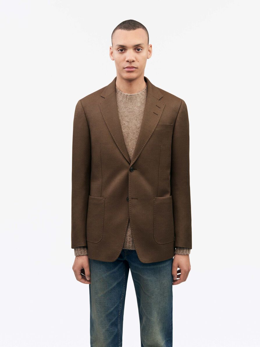 TIGER OF SWEDEN JEFFERY BLAZER WOOL BLEND - GOLDEN COPPER