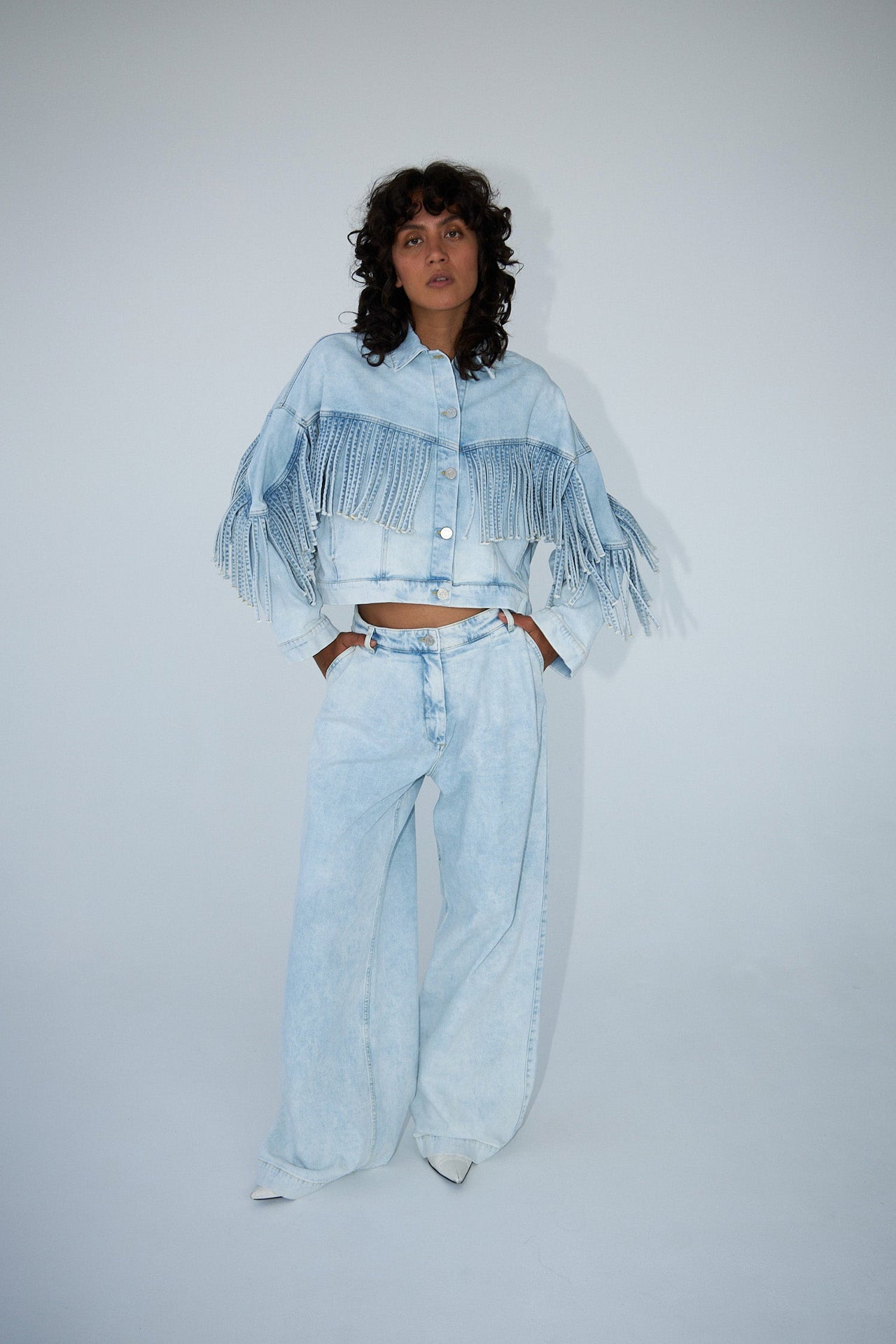 STELLA NOVA WASHED JEANS - SOFT SKY