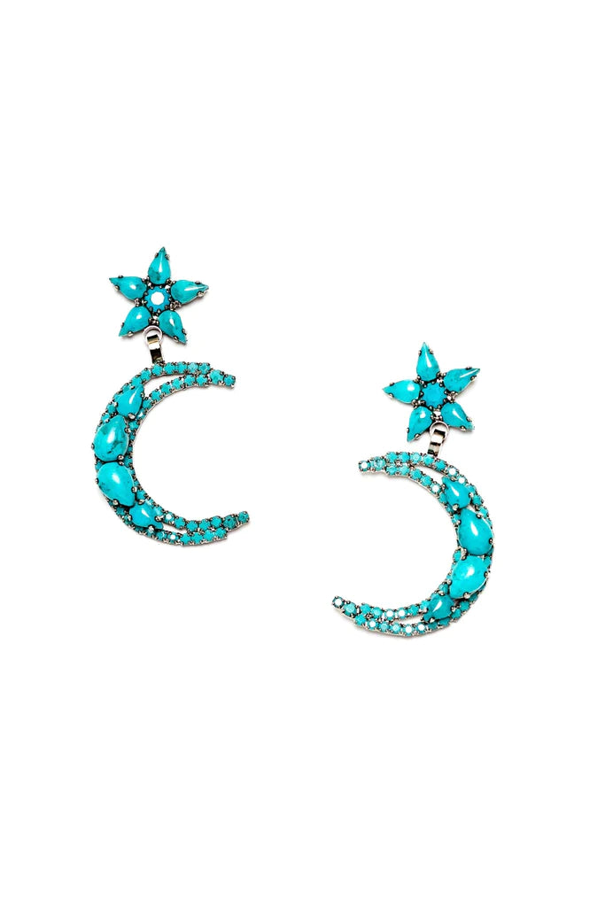 ELIZABETH COLE AMELIA EARRINGS - TURQUOISE