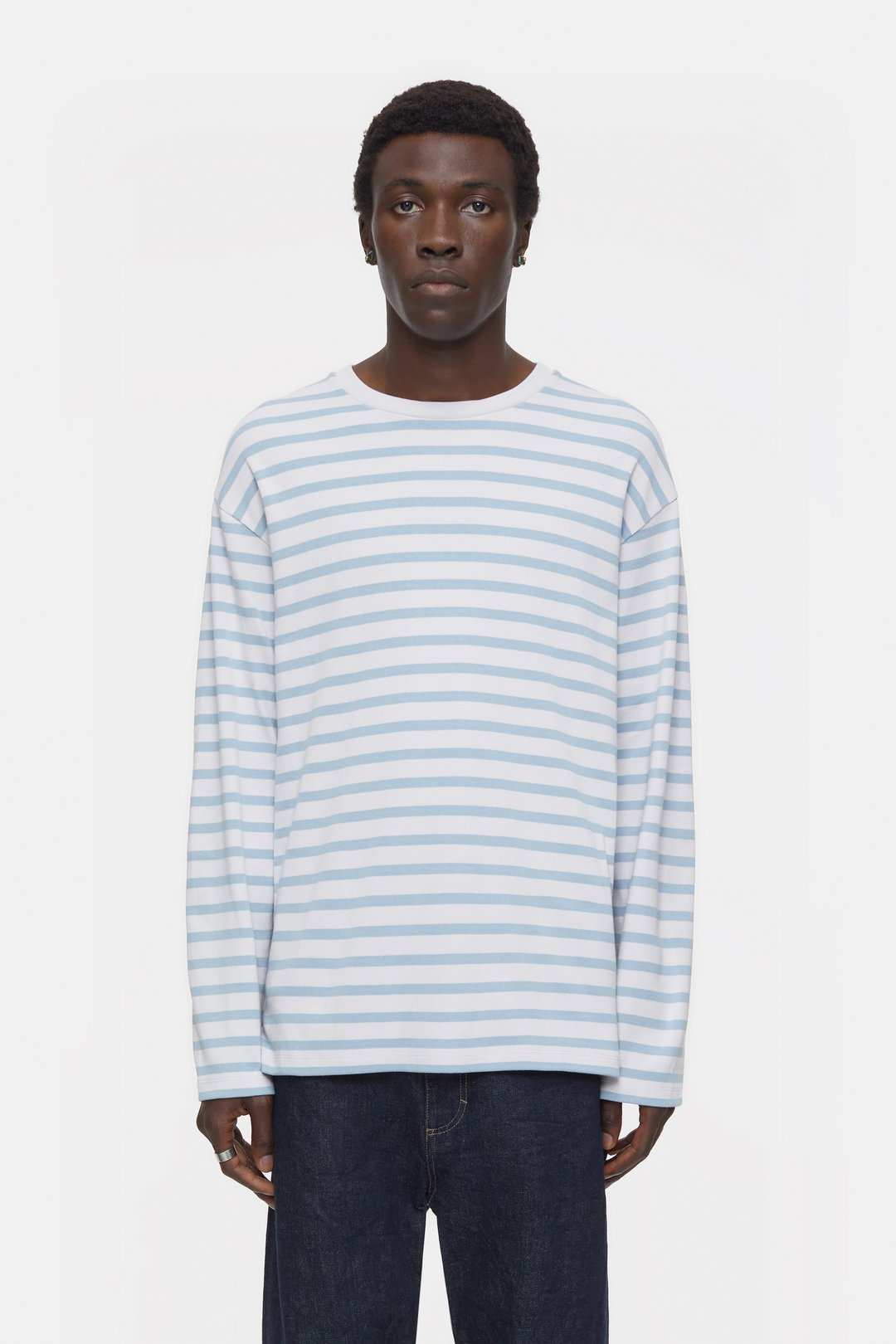 CLOSED MENS STRIPED LONGSLEEVE - COLUMBA BLUE