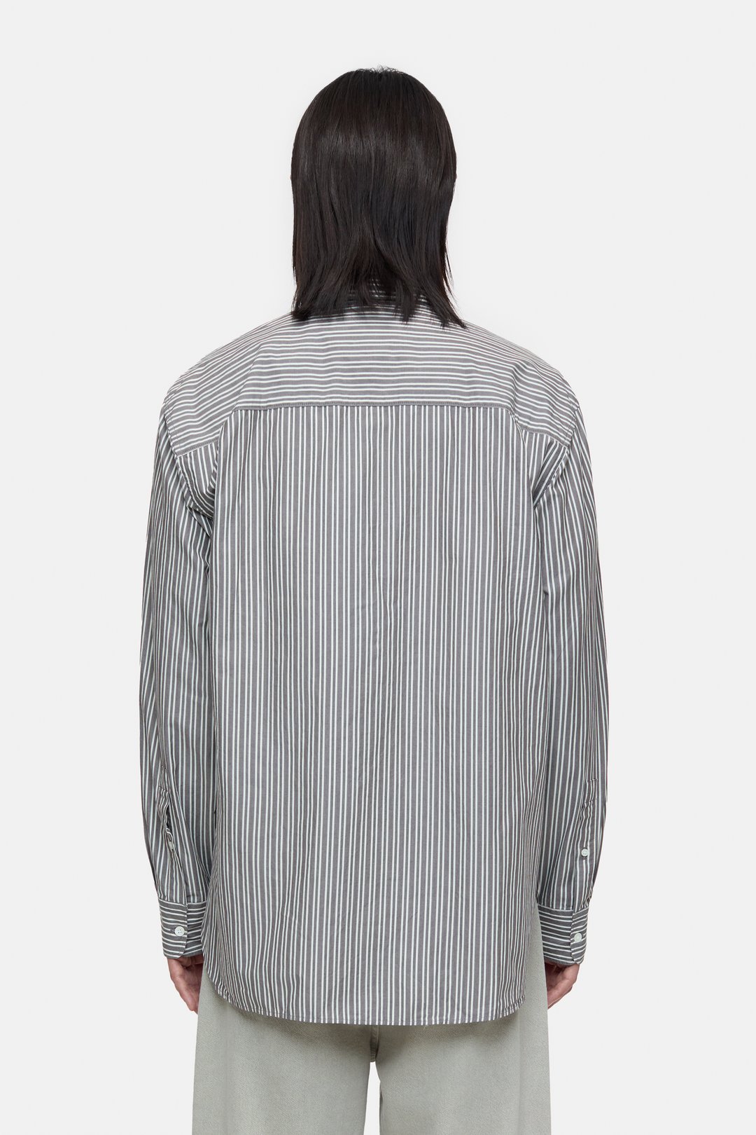 CLOSED MENS STRIPED SHIRT - TEAK WOOD