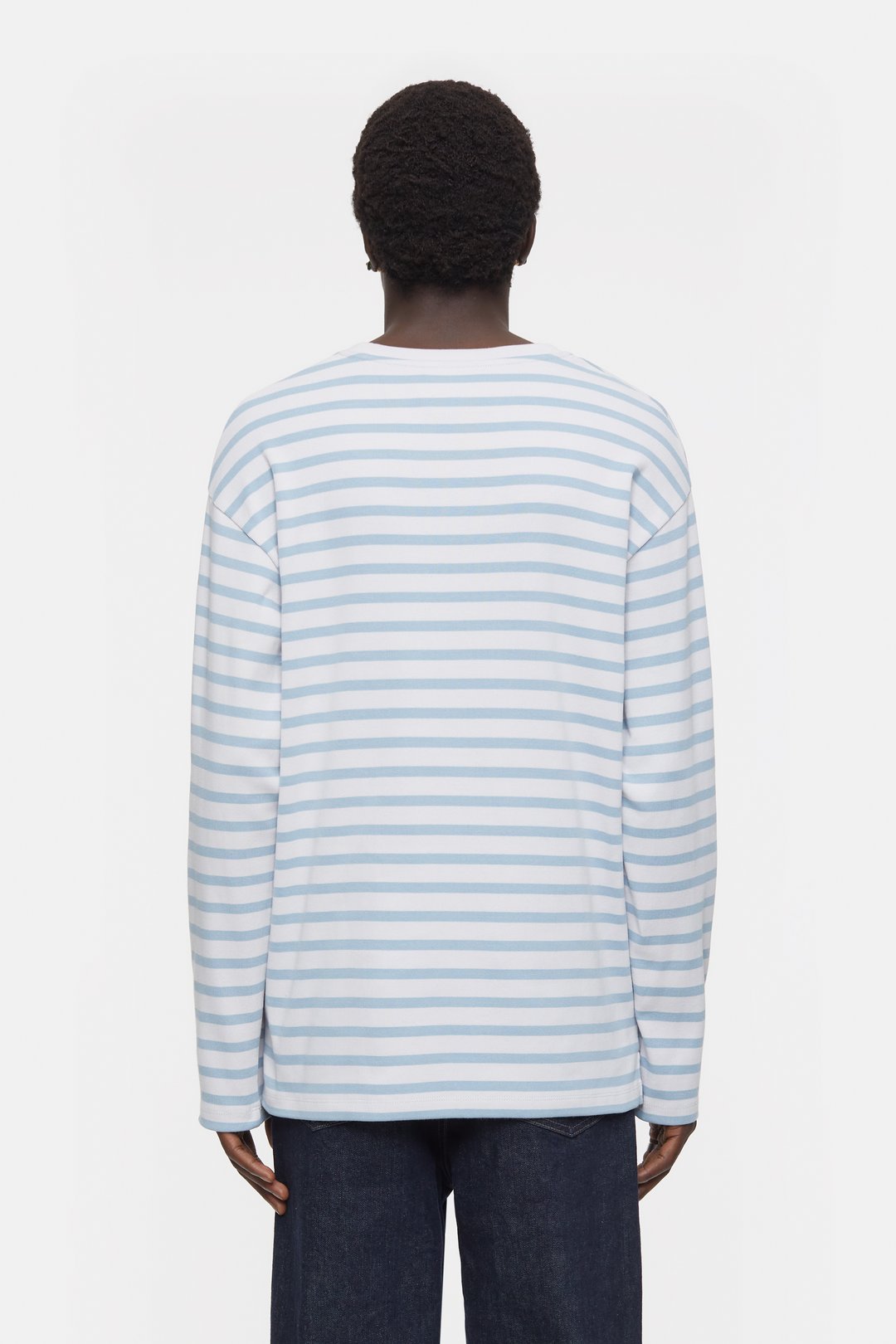 CLOSED MENS STRIPED LONGSLEEVE - COLUMBA BLUE