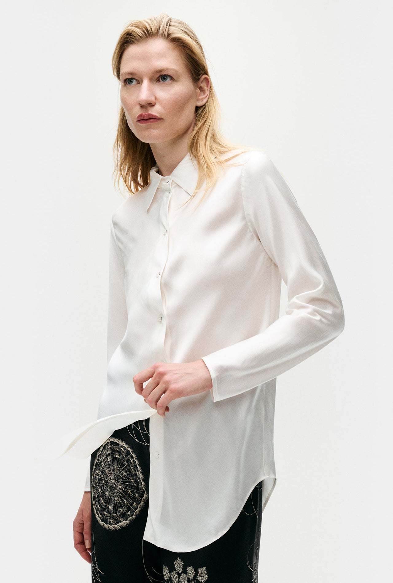 SILK LAUNDRY BIAS CUT SHIRT - 3 COLORS