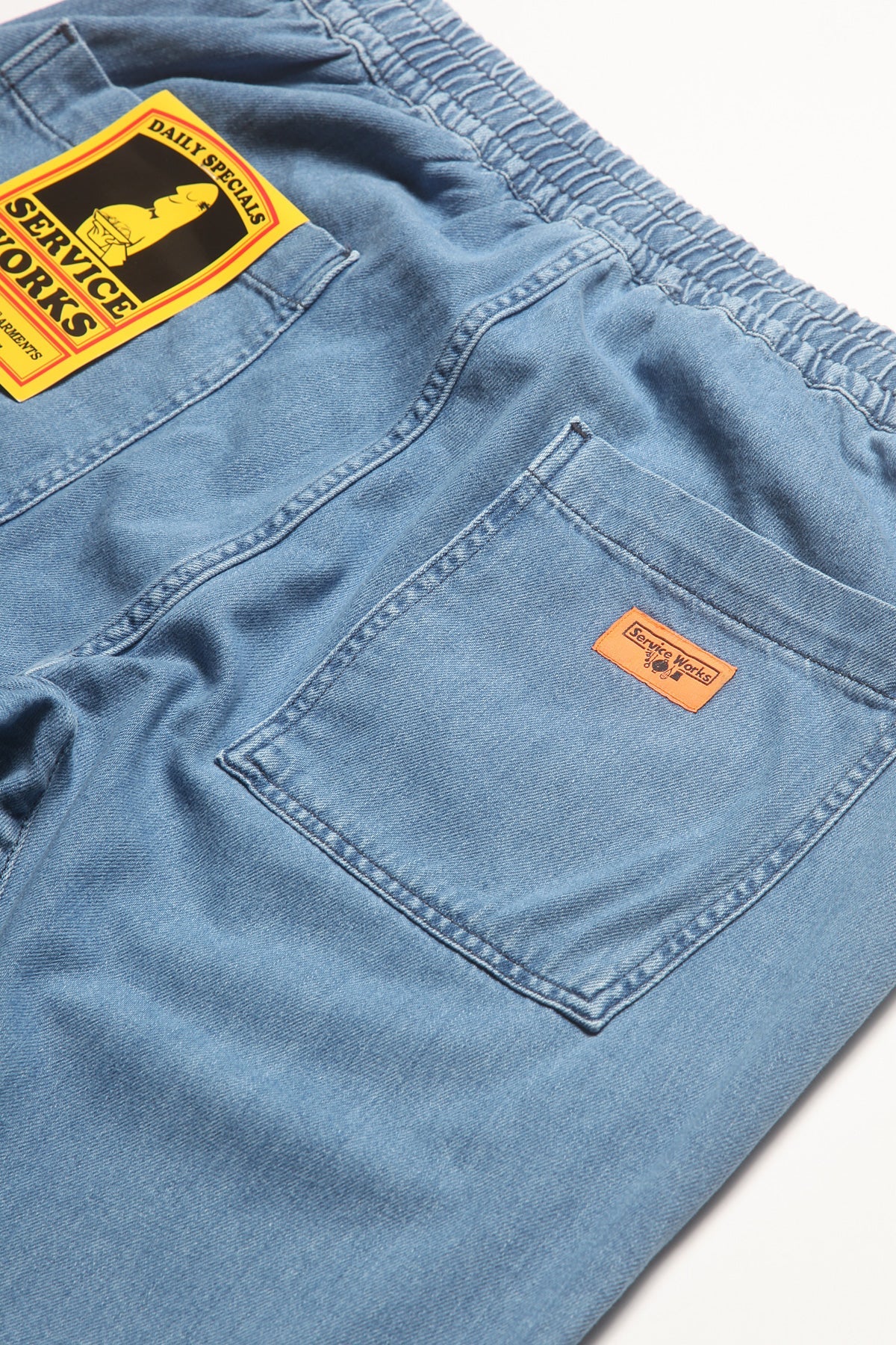 SERVICE WORKS CLASSIC CHEF PANTS - LIGHT WASHED DENIM