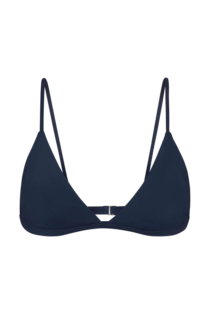 ANEMOS THE CLASSIC TRIANGLE BIKINI TOP - NAVY