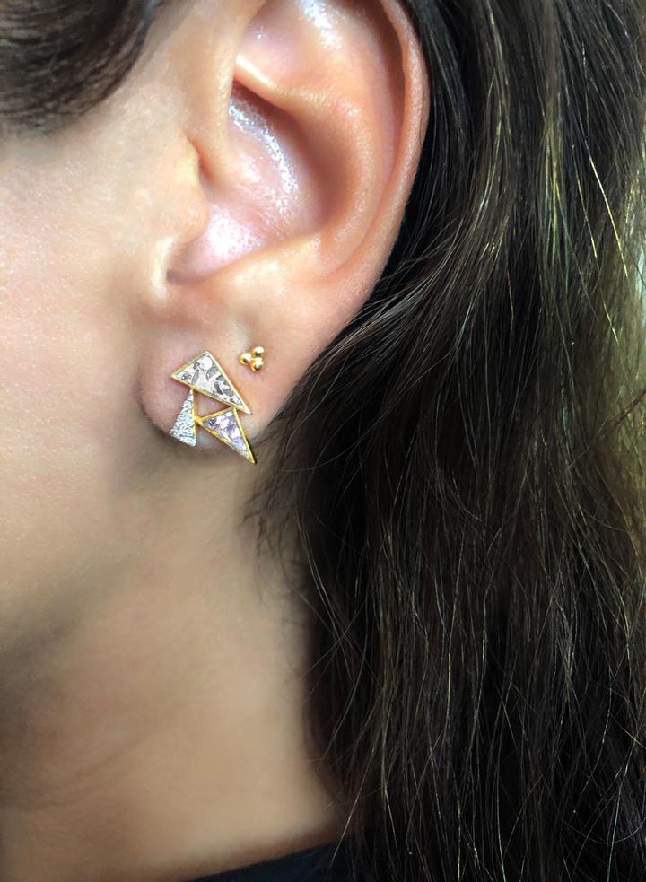 SHANA GULATI DOON STUDS GOLD