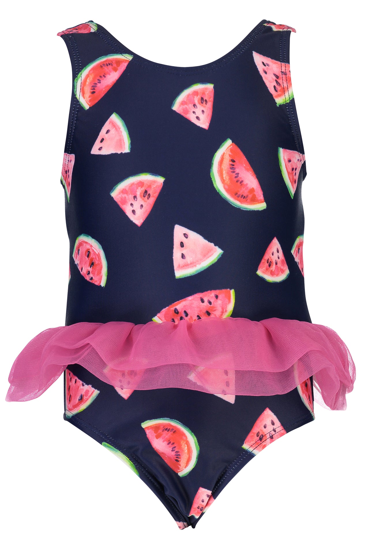 SNAPPERROCK BABY GIRLS SLICE OF LIFE SKIRT SWIMSUIT