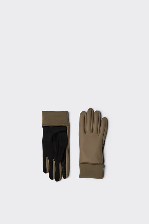 RAINS UNISEX GLOVES - WOOD