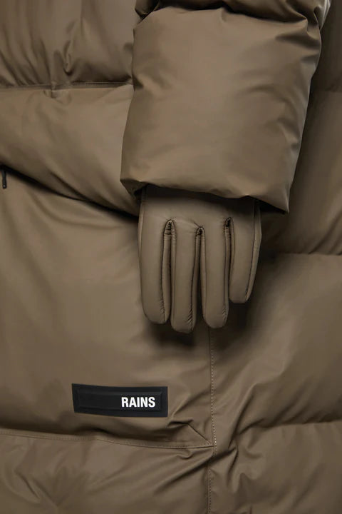 RAINS UNISEX GLOVES - WOOD