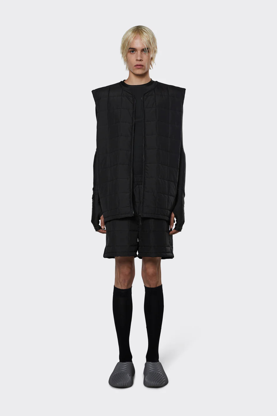 RAINS LINER VEST- BLACK