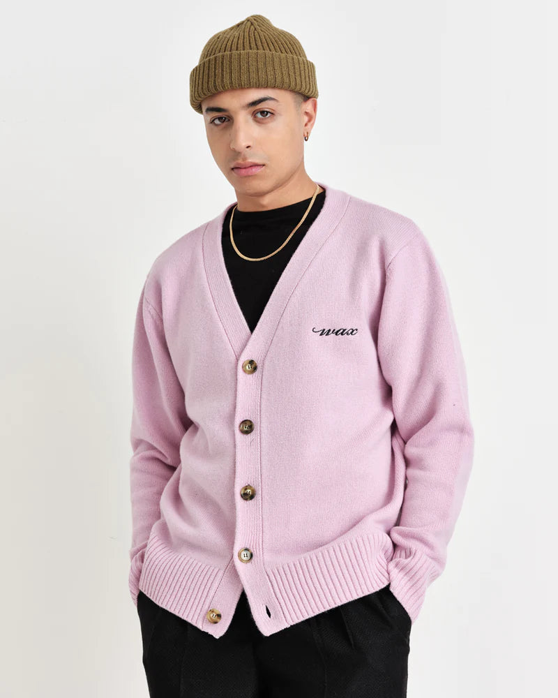 WAX LONDON SCHILL CARDIGAN - PLAIN PINK