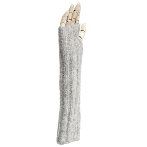 MEG COHEN UNISEX ALPACA HANDKNIT ARM SOX - SILVER