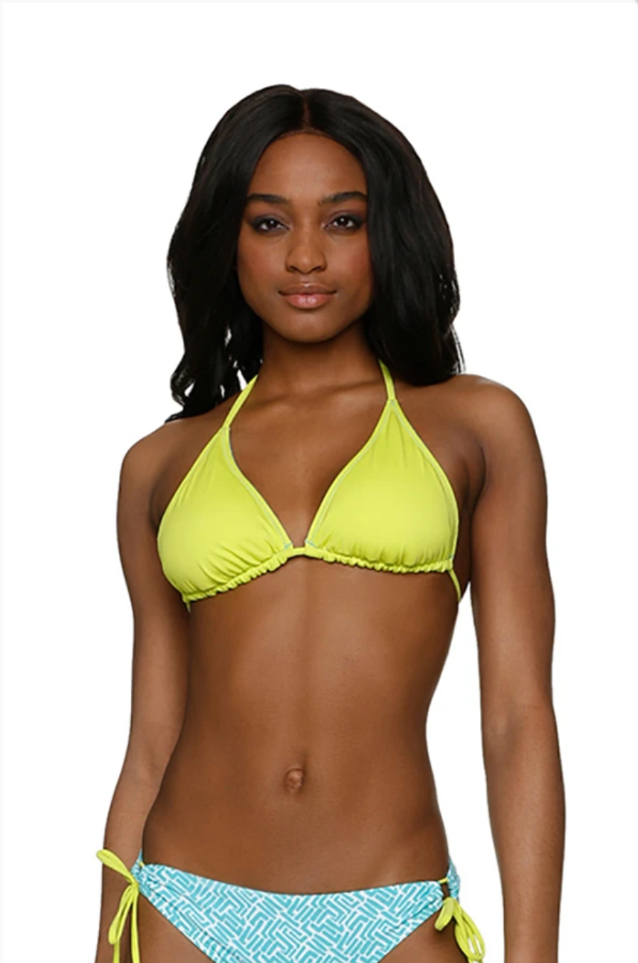 HELEN JON REVERSIBLE STRING BIKINI TOP-SUNSET KEY-KIWI