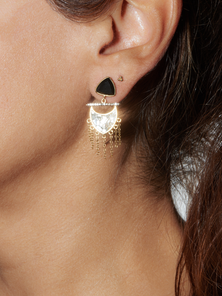 SHANA GULATI TIMI EARRINGS GOLD