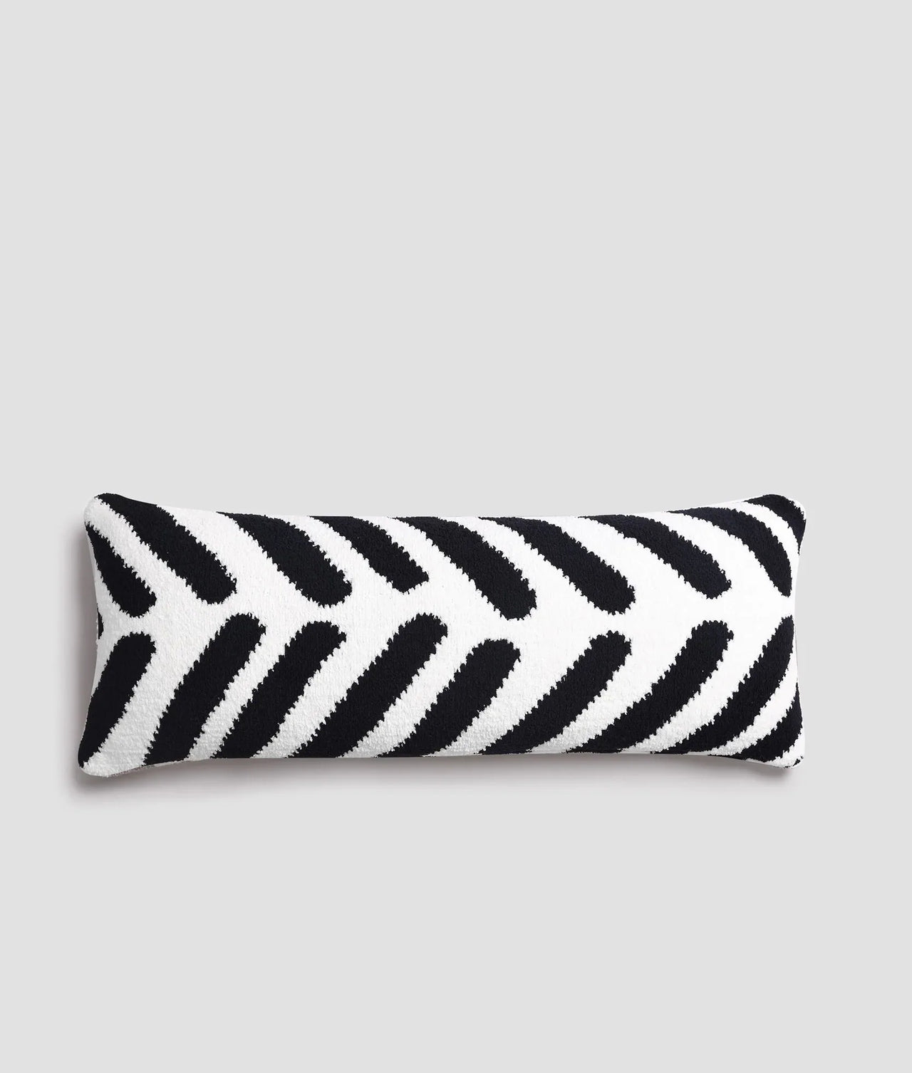 SUNDAY CITIZEN TULUM LUMBER PILLOW - BLACK / OFF WHITE