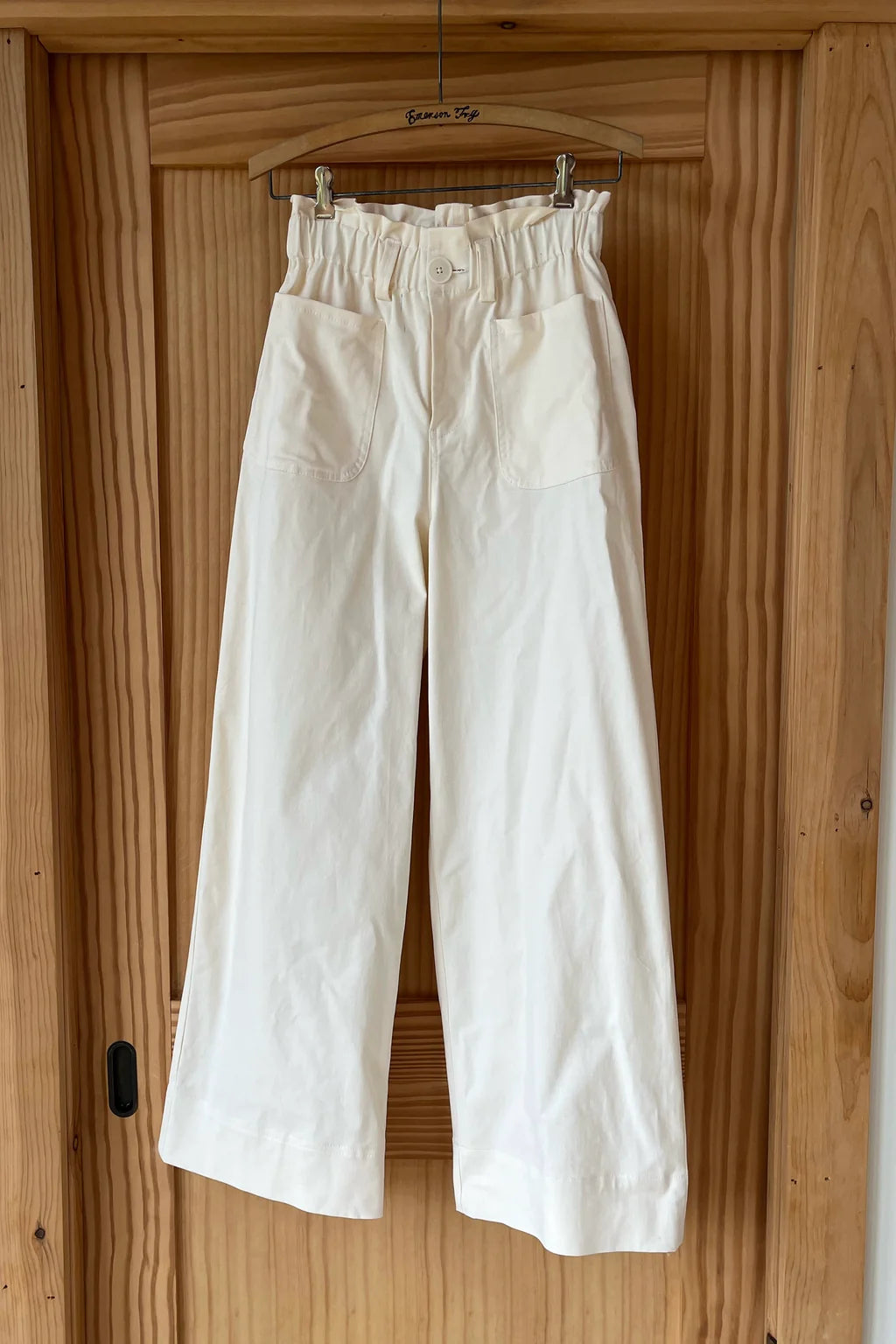 EMERSON FRY ORCHARD WIDE LEG PANT - NATURAL ORGANIC