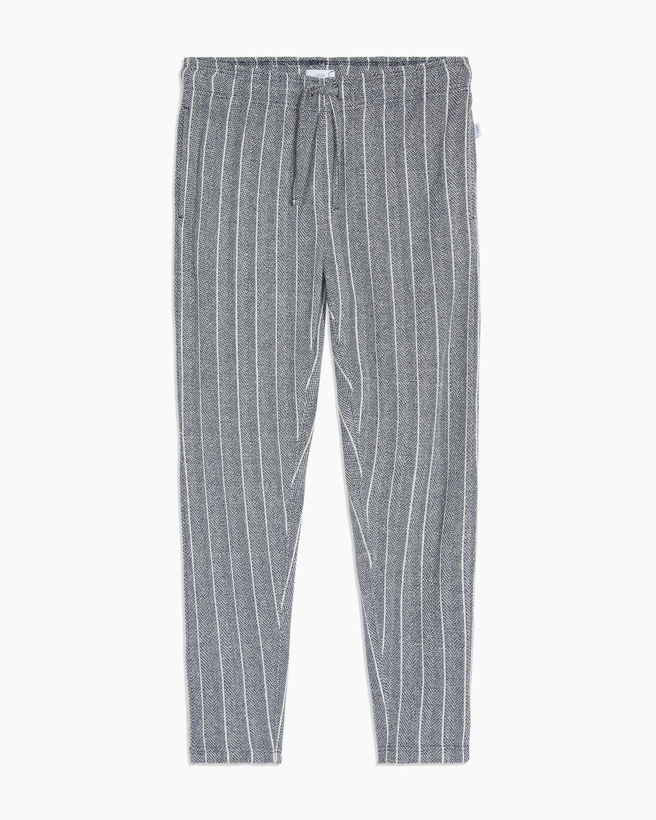 ONIA MENS BAJA HERRINGBONE STRIPE PULL-ON PANT - DEEP NAVY